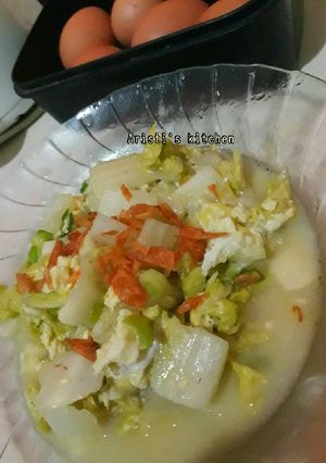Foto resep Tumis sawi putih n telur