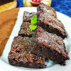 Eggless Cranberry Brownies A picture of Eggless Cranberry Brownies.