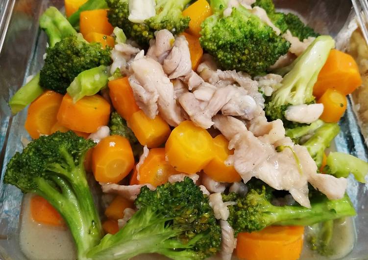 Cara Gampang meracik Ayam ca brokoli wortel Lezat