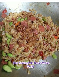 Foto resep Nasi Goreng Pete Beras Merah