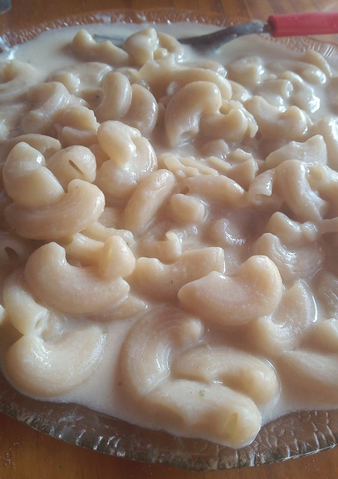 Una foto de Fideos con leche y queso