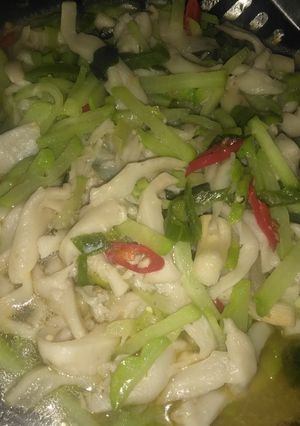 Foto resep Tumis jamur labu siam