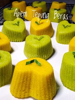 Foto resep Apem Tepung Beras (No tape, No santan)