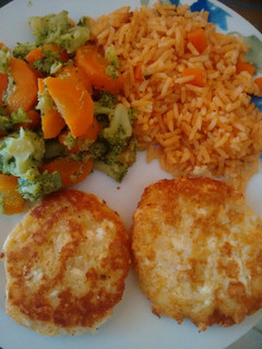 Una foto de Tortitas de papa con queso