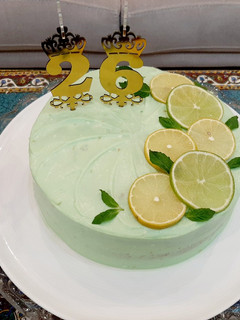 عکسی از دستور کیک لیمو نعنا 🍋🌱