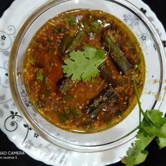 A picture of Spicy bhindi masala.