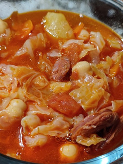 Una foto de Potaje de verduras con chorizo