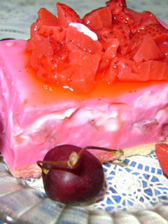 Una foto de Postre light de frutillas