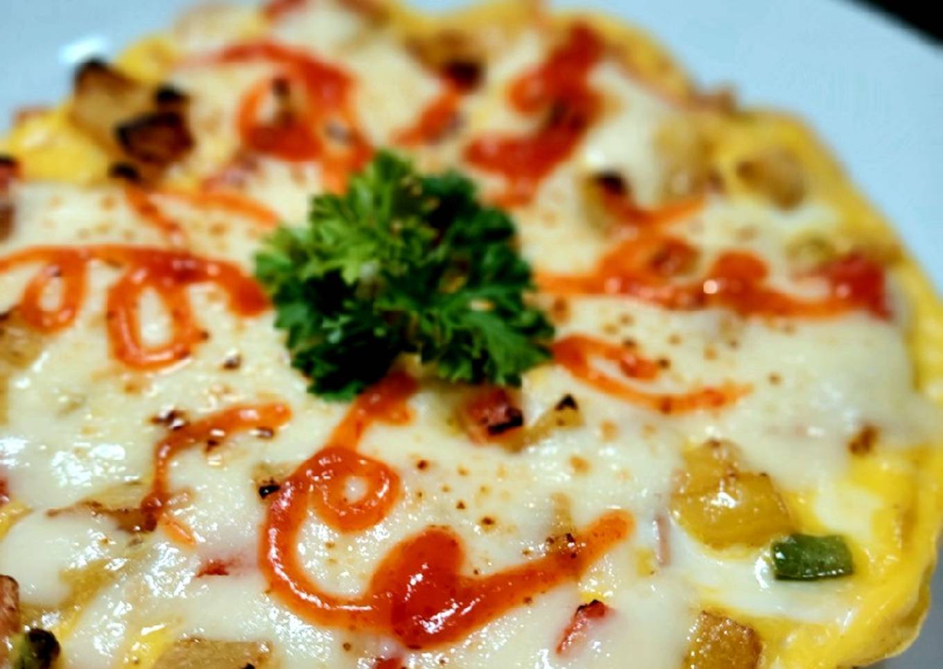 168. Potato Moza Omelette