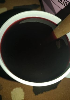 A picture of Zobo tea 😍😋.