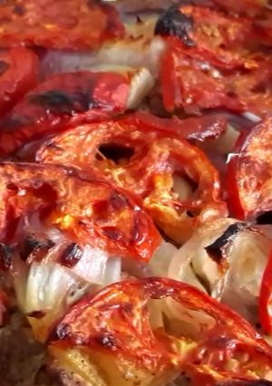 Фото Рис в духовке с мясом и овощами.