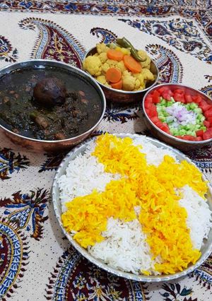 عکسی از دستور قرمه سبزی همراه با نکات در آرام پز