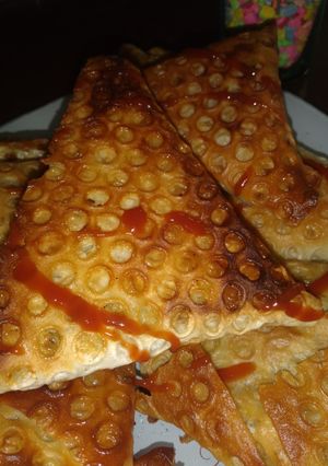 عکسی از دستور سمبوسه با سبزیجات خشک