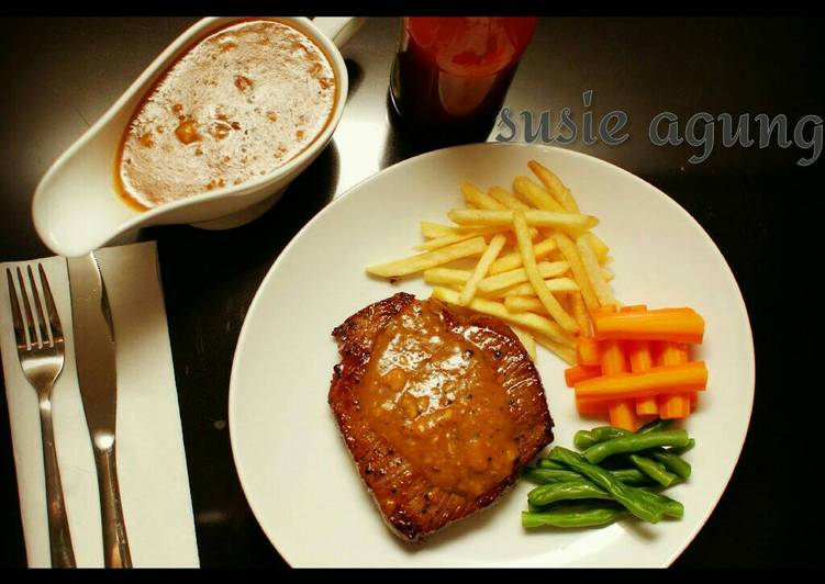 Resep Steak Lada Hitam Oleh Susi Agung Cookpad