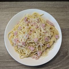 A picture of Spaghetti Carbonara.