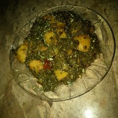 Aloo palak A picture of Aloo palak.
