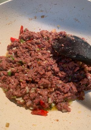 Foto resep Oseng Kornet Gurih Pedas