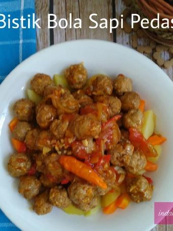 Langkah Gampang Membuat Resep Bistik Bola Sapi Pedas Anti Ribet, Bisa Manjain Lidah