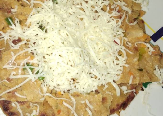 Street Style Mix Veg Paratha Recipe