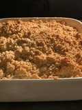 CRUMBLE POMMES 🍎 RHUBARBE 🍃🍀🍓fraise🍓🍓