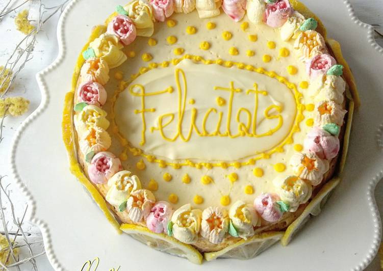 Tarta de queso y limón