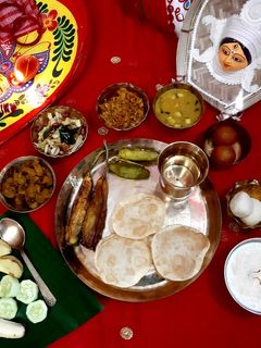 অষ্টমীর থালী (Ashtomir thali recipe in bengali) রেসিপির প্রধান ছবি