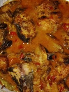 Foto resep Ikan tongkol kuah santan pedas