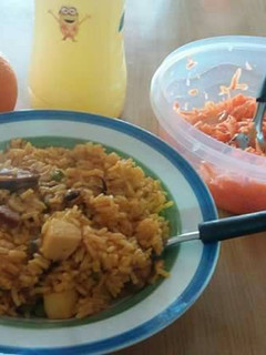 Una foto de Paella simple