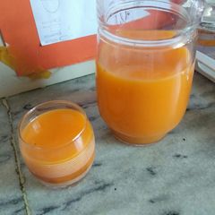 A picture of Orange and Mango Slush.