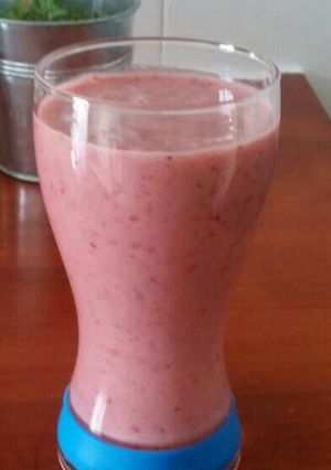 Une photo de Smoothie banane fraise