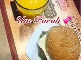 برجر منزلي لذيذ جداً