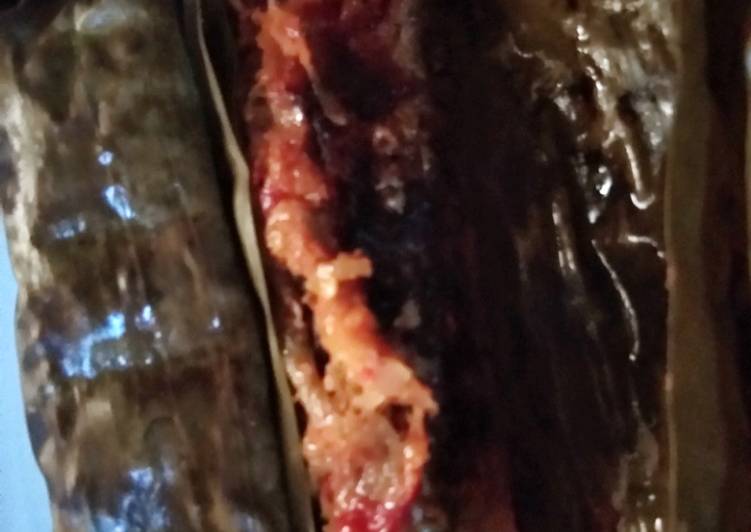 Pepes ikan mangga muda