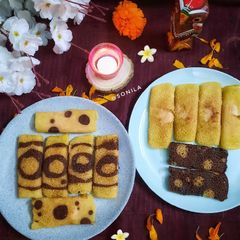 Choco swirl patishapta(pancake) A picture of Choco swirl patishapta(pancake).