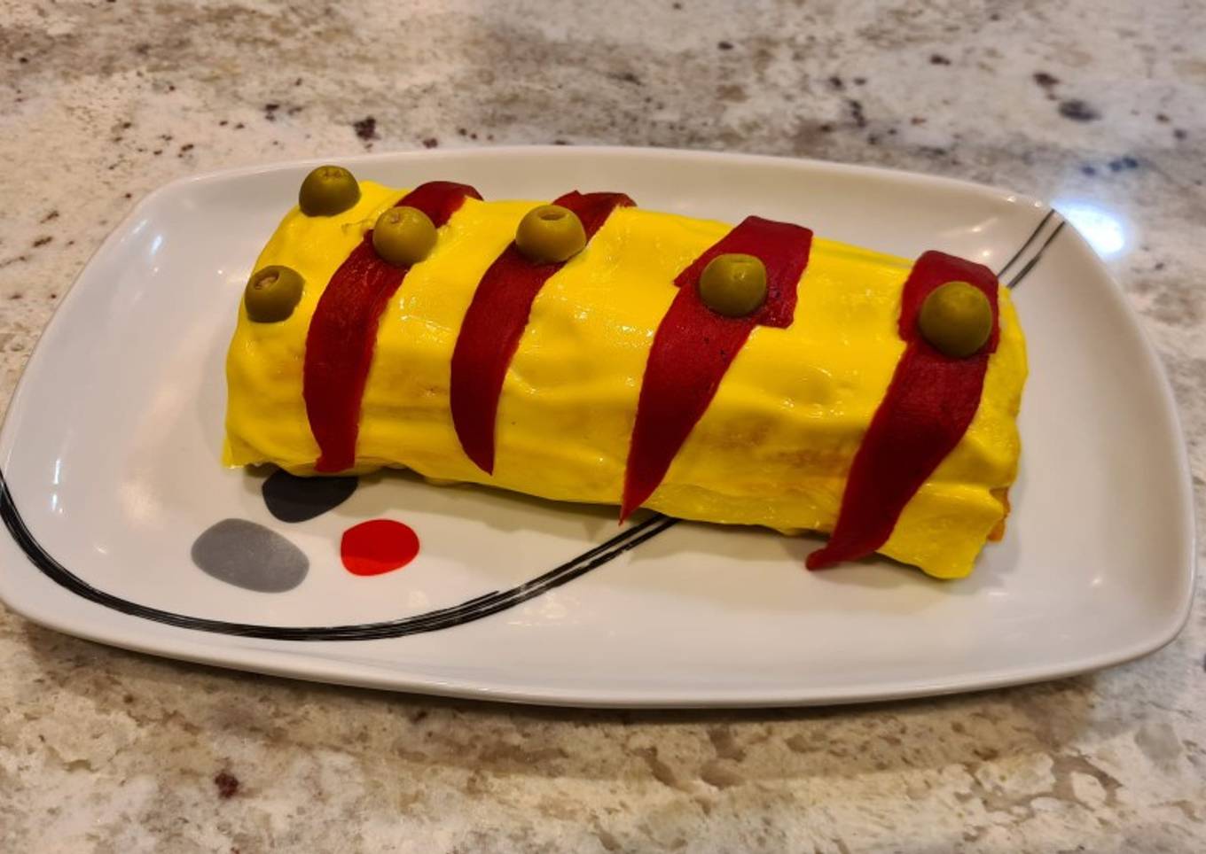 Brazo de gitano de atún con pan de molde