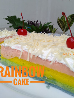 Foto resep 88. Rainbow Cake Kukus