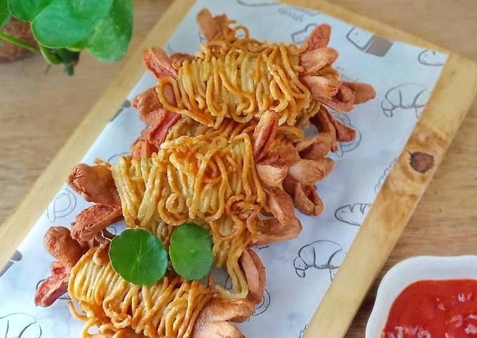 Resep Mie Gulung Sosis Oleh Vey Alodias Kitchen Cookpad