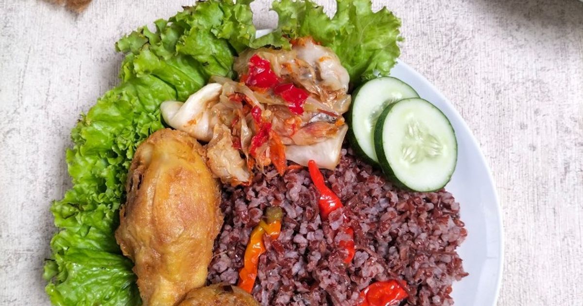 Nasi Liwet Beras Merah