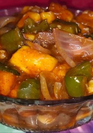 A picture of Chilli paneer.