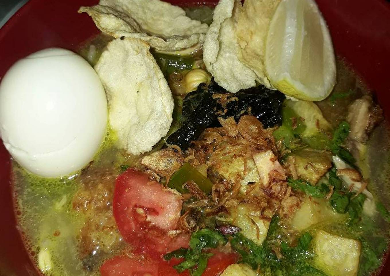 Soto ayam bening