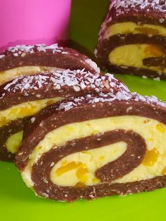 Barackos kókusztekercs🍑🥥 recept fotója
