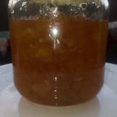 A picture of Pineapple and orange jam🍍🍊.