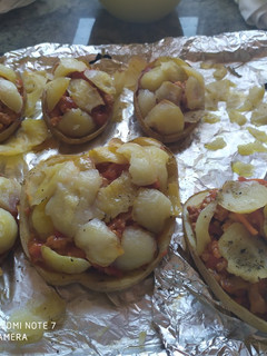 Una foto de Patatas rellenas asadas