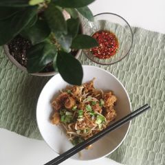 A picture of Wok Radish cakes.