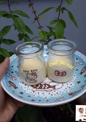 Hình của món Bánh flan phô mai.