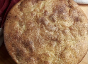 Una foto de Torta de yogur y manzana