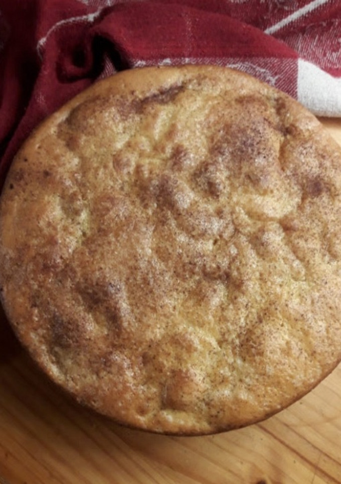 Una foto de Torta de yogur y manzana