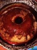 Flan casero con perfume a naranjas