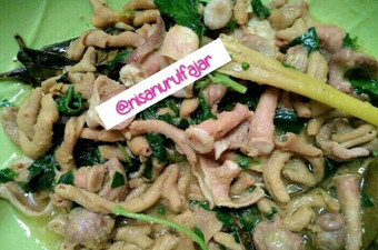 Anti Ribet, Membuat Usus Ayam Bumbu Kemangi Rumahan
