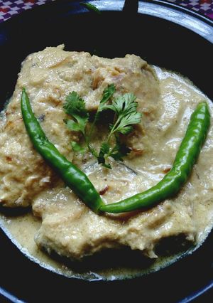 A picture of Fish(Rohu) Curry.