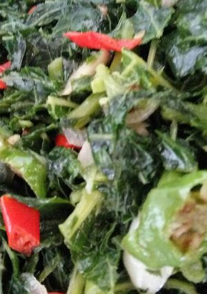 Foto resep Tumis daun pepaya singkong